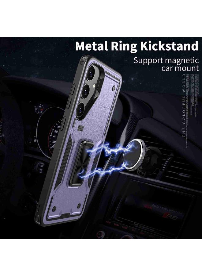 S-TOP Case For Samsung Galaxy A55 5G Ring Holder PC Hybrid TPU Phone Case - Image 2