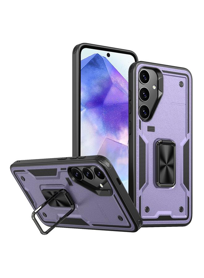 S-TOP Case For Samsung Galaxy A55 5G Ring Holder PC Hybrid TPU Phone Case - Image 1