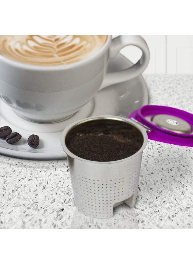 Perfect Pod Cafe Flow Stainless Steel Reusable Metal Coffee Pod Refillable Filter Cup - Compatible with Keurig 1.0, 2.0, K-Mini, K-Duo, K-Slim & Select Single K Cup Coffee Makers (See Compatibility Chart) - Image 2