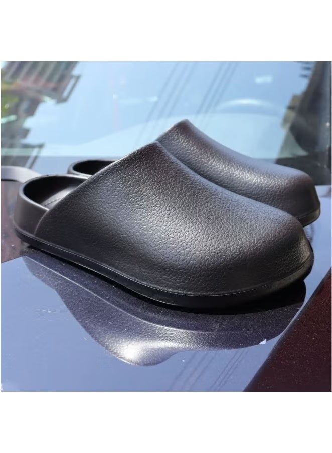 Surgical Shoes, Closed Sole Breathable Shoes for Men and Women, Protective Shoes with Vents for Doctors, Nurses, and Laboratory Workers, Non-Slip Sandals (Black).  - Image 3