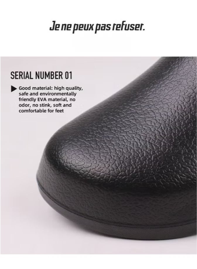 Surgical Shoes, Closed Sole Breathable Shoes for Men and Women, Protective Shoes with Vents for Doctors, Nurses, and Laboratory Workers, Non-Slip Sandals (Black).  - Image 5