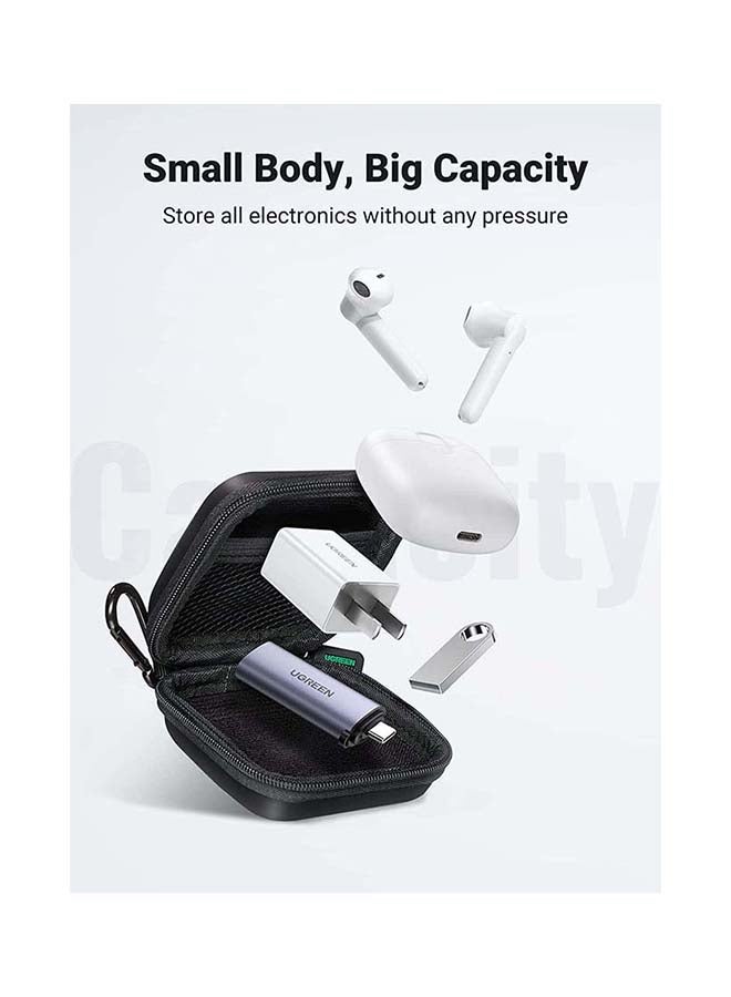 Ugreen Headphone Case of AirPods 3/Pro/2/1 Eva Earphone Carrying Case for Bose Beats Wireless Bluetooth Earbuds, Shockproof Small Carrying Pouch Case for USB Cable - Image 5