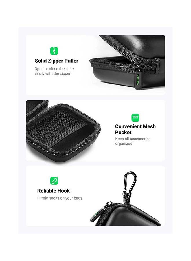 Ugreen Headphone Case of AirPods 3/Pro/2/1 Eva Earphone Carrying Case for Bose Beats Wireless Bluetooth Earbuds, Shockproof Small Carrying Pouch Case for USB Cable - Image 3