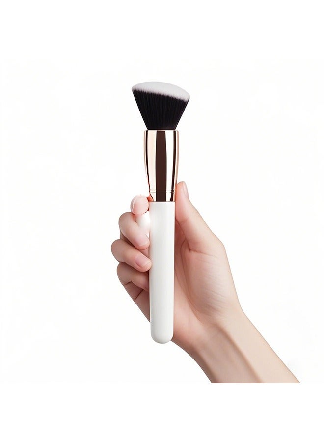 Generic Foundation Brush, for Contouring, Highlighting & Flawless Blending Foundation, Powder Makeup Tools, Face Makeup Brush White Gold  - Image 1