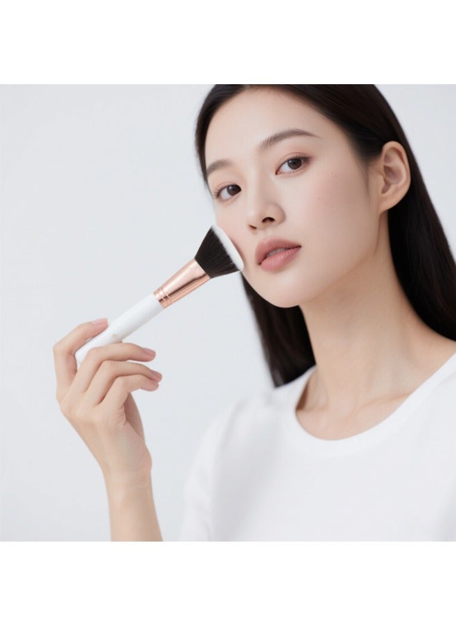 Generic Foundation Brush, for Contouring, Highlighting & Flawless Blending Foundation, Powder Makeup Tools, Face Makeup Brush White Gold  - Image 2