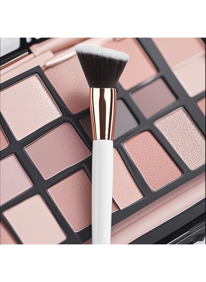Generic Foundation Brush, for Contouring, Highlighting & Flawless Blending Foundation, Powder Makeup Tools, Face Makeup Brush White Gold  - Image 4
