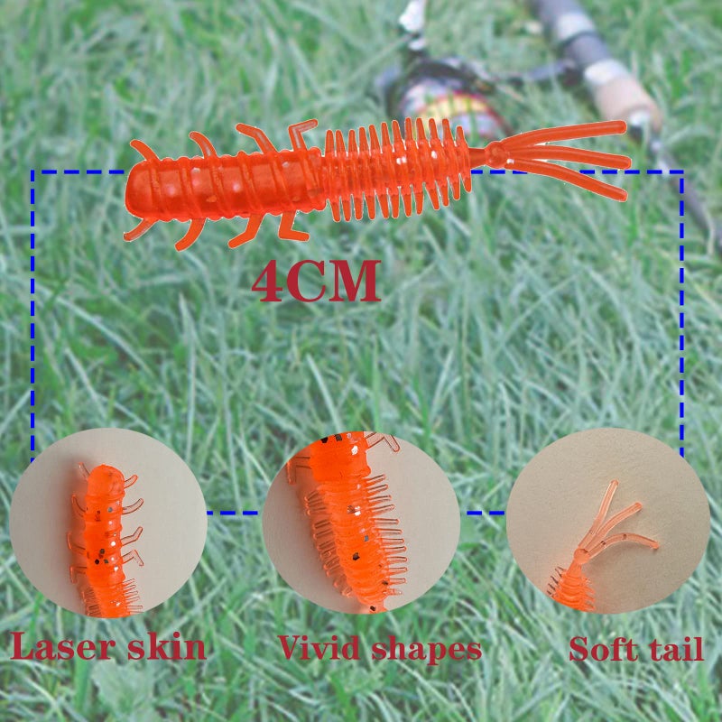 jttsptd 75Pcs Soft Plastic Coloful Crappie Baits Fishing Lures Kit for Panfish & Shad (B-75PCS) - Image 4