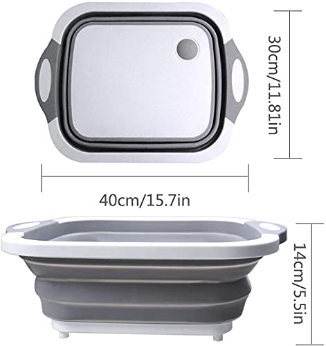 Kmils Multifunctional Foldable Vegetable Chopping Cutting Board for Kitchen Plastic - Image 5