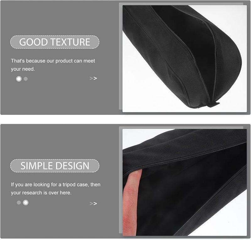 Nylon Splashproof Tripod Bag with Spacious Compartments for Photography Equipment and Light Stands - Image 4