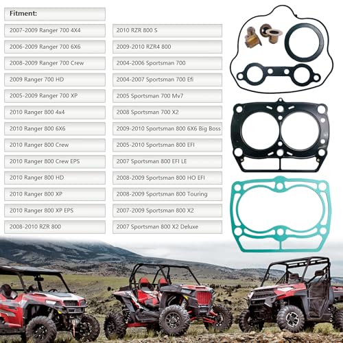 BIGLKNM Engine Top End Gasket Set Kit Compatible for Polaris Ranger 700 800 RZR 800 Sportsman 700 800, Complete ATV Motor Rebuild Engine Top End Gasket - Image 5