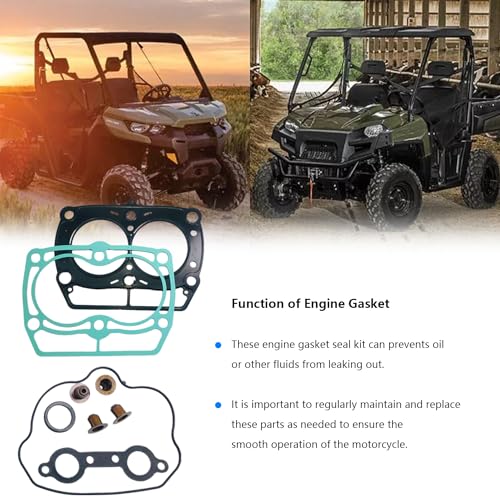 BIGLKNM Engine Top End Gasket Set Kit Compatible for Polaris Ranger 700 800 RZR 800 Sportsman 700 800, Complete ATV Motor Rebuild Engine Top End Gasket - Image 4