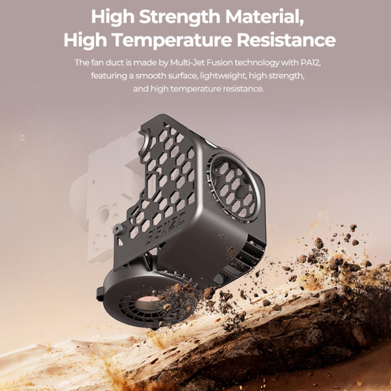 Creality 3D 3D Printing Fan Duct 360° Circular Cooling Flow Lightweight High Strength PA12 - Rapid Cooling Noise Reduction Spiral Flow for Smooth Extrusion Overhang Quality - Image 2