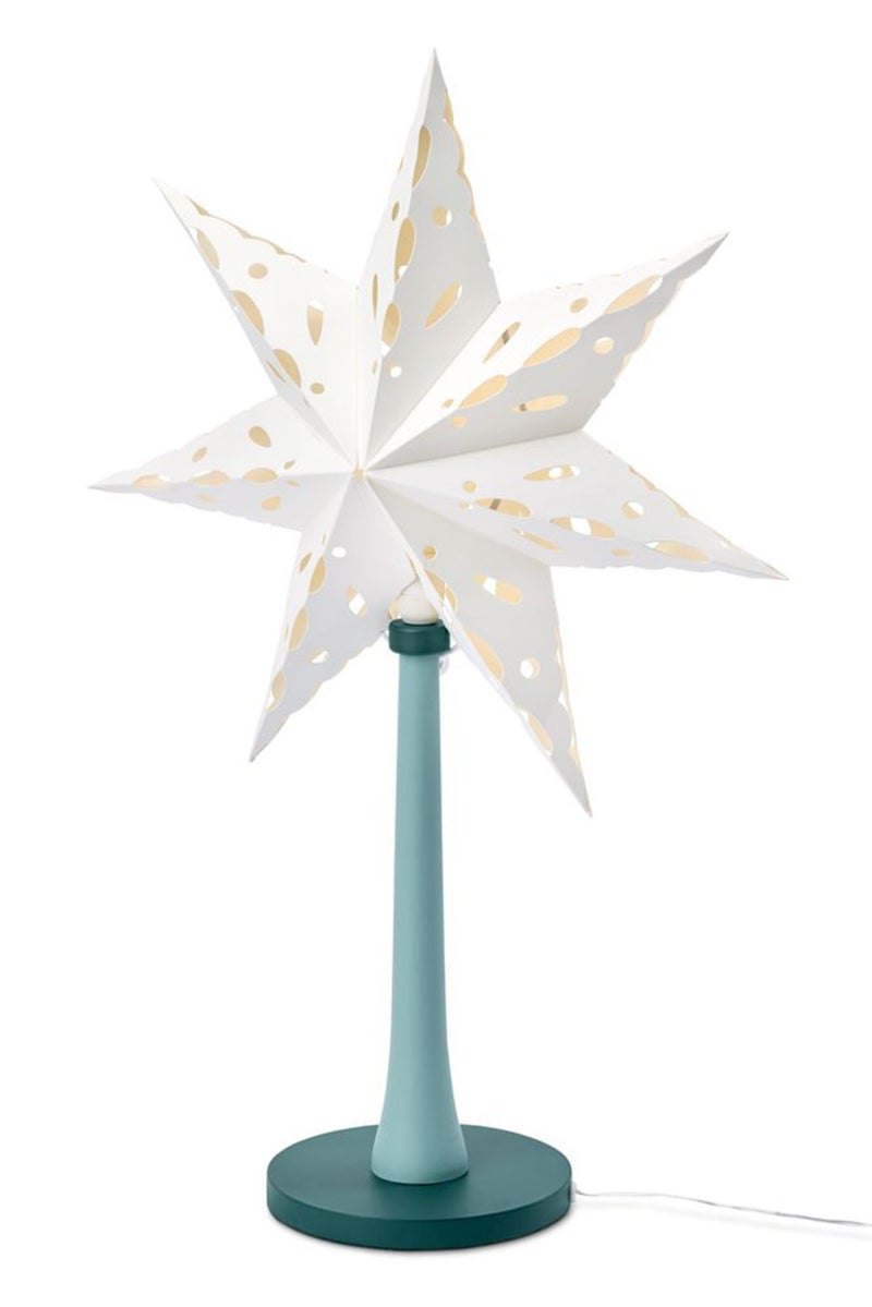Tchibo LED Star Wood Base, Green  - Image 2