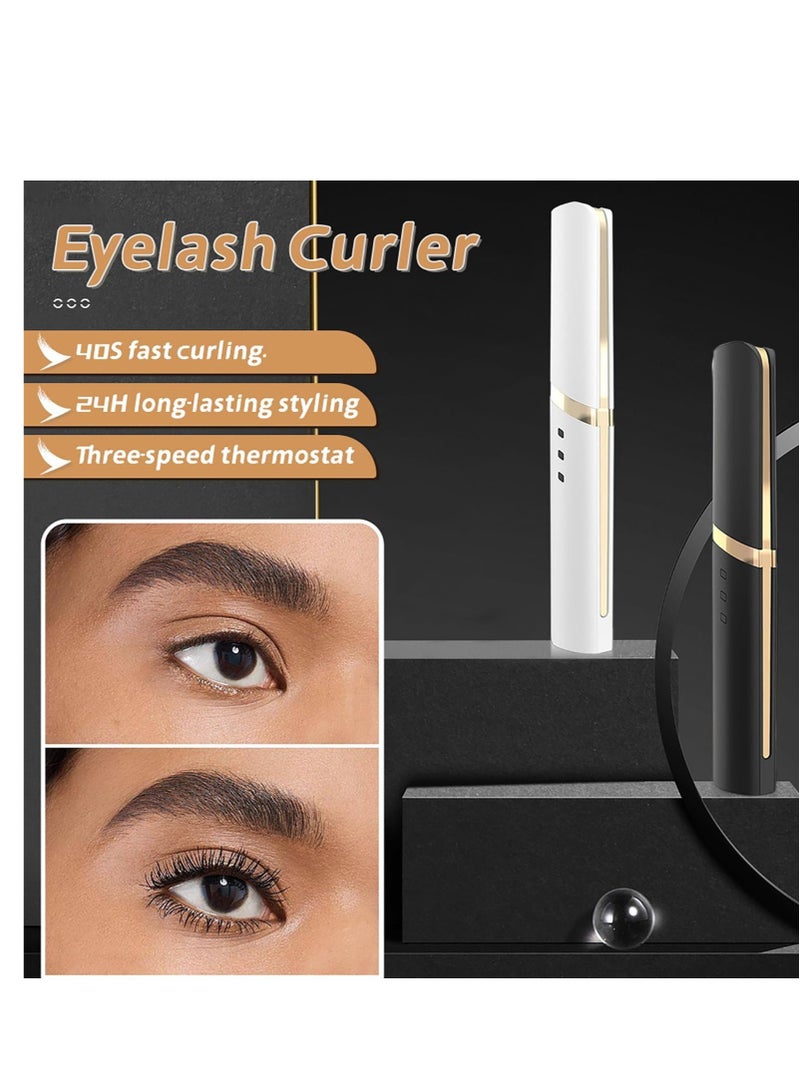 KASTWAVE Rechargeable Heated Eyelash Curler, Natural Curling Eye Lashes, 24 Hours Long Lasting, Suitable for Home Work and Trave (Black) - Image 2