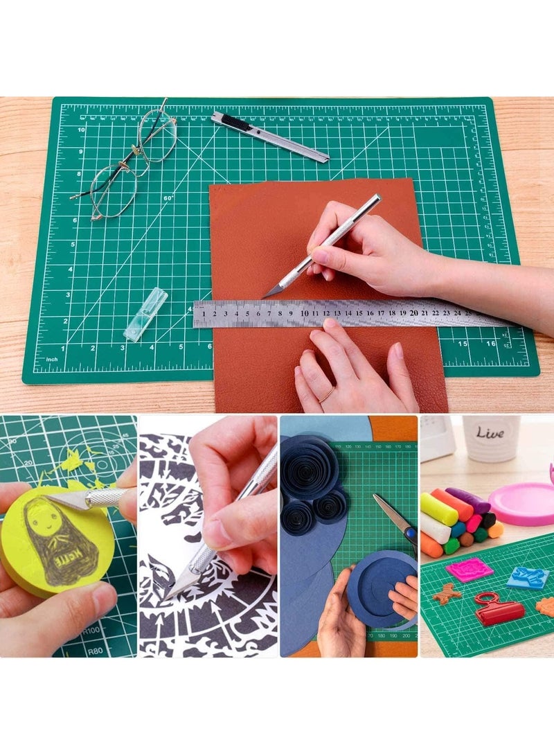 MARKQ [A3] Self-Healing Cutting Mat for Sewing, Quilting & Crafts – Double-Sided Cutting Pad with Grid Lines – Durable Craft & Quilters Mat for Fabric, Paper & Leather - Image 5