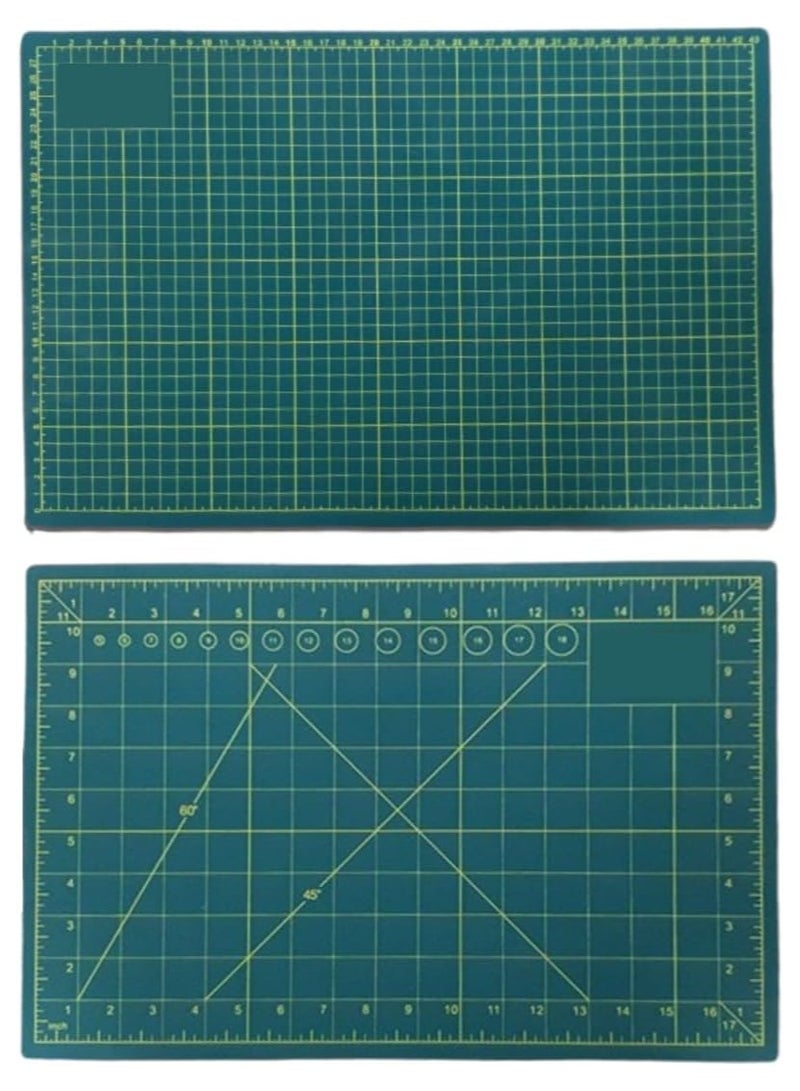MARKQ [A3] Self-Healing Cutting Mat for Sewing, Quilting & Crafts – Double-Sided Cutting Pad with Grid Lines – Durable Craft & Quilters Mat for Fabric, Paper & Leather - Image 4