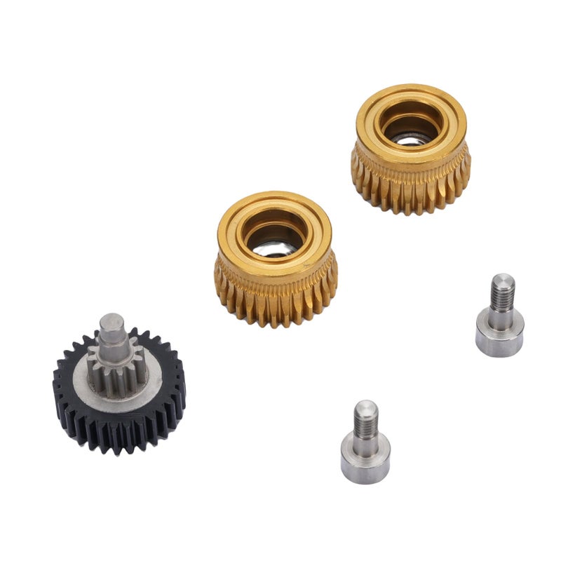 Hardened Steel DLC Coating Double Bearing Reduction Gears for K1 Max 3D Printer Easy Installation - Image 3