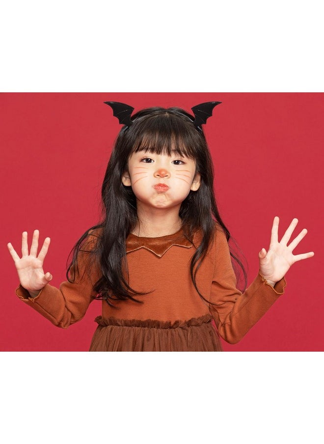 PENTA ANGEL - Penta Angel Halloween Bat Wings Hair Clips 4Pcs Horror Devil Goth Ear Hairpins Hair Barrettes Accessories for Women Girls Adults Props Party Cosplay Costume (Black) - Image 1