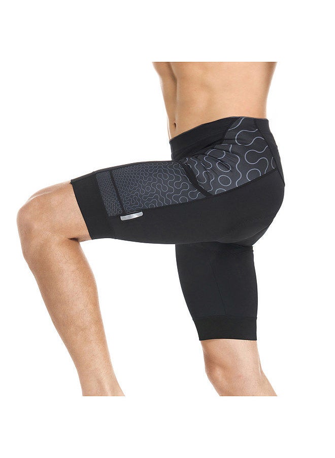 Generic - Men Cycling Shorts Padded Bike Shorts with 3 Pockets Breathable Bicycle Riding Biking Shorts Tights - Image 1