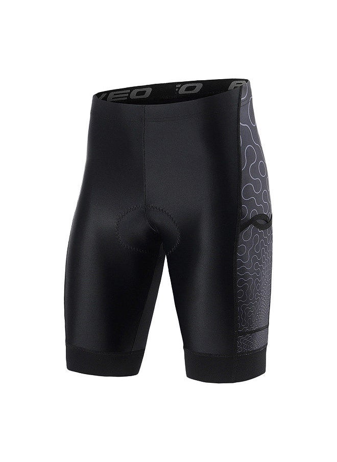Generic - Men Cycling Shorts Padded Bike Shorts with 3 Pockets Breathable Bicycle Riding Biking Shorts Tights - Image 1