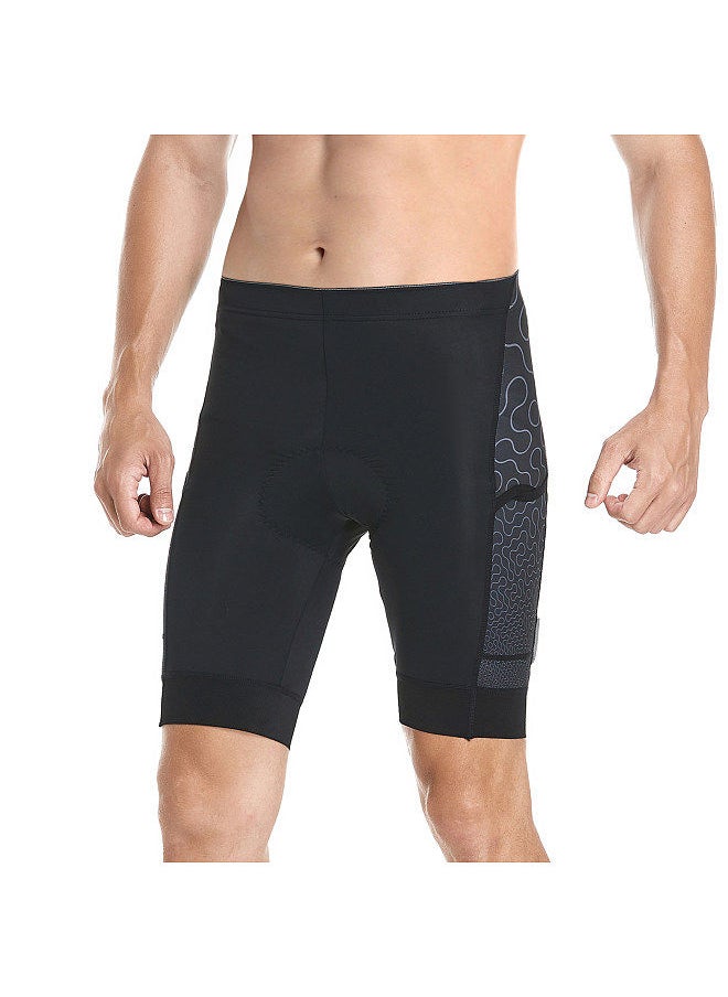 Generic - Men Cycling Shorts Padded Bike Shorts with 3 Pockets Breathable Bicycle Riding Biking Shorts Tights - Image 1