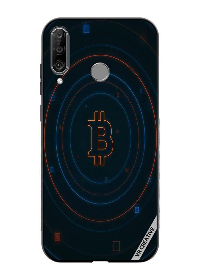 VR CREATIVE Protective Case Cover For Huawei P30 Lite Cryptocurrency Design Multicolour - Image 1