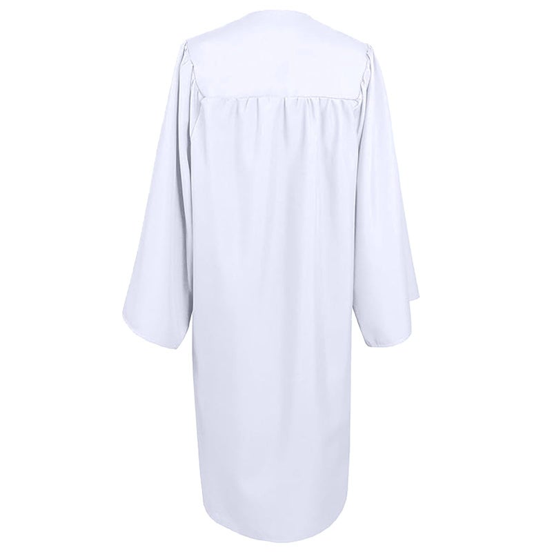 GradPlaza Matte Choir Robe for Church Baptism Officiant Confirmation Costume,Graduation Gown for School,Judge Robe,Pastor Robes White Size 39 - Image 2