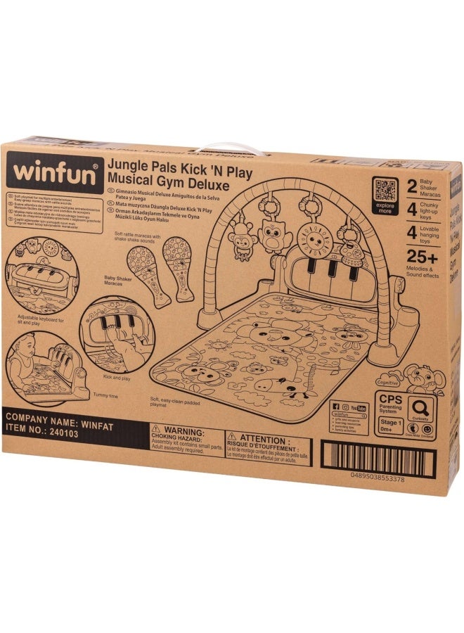 Winfun Jungle Pals Kick N Play Musical Gym Deluxe - Image 3