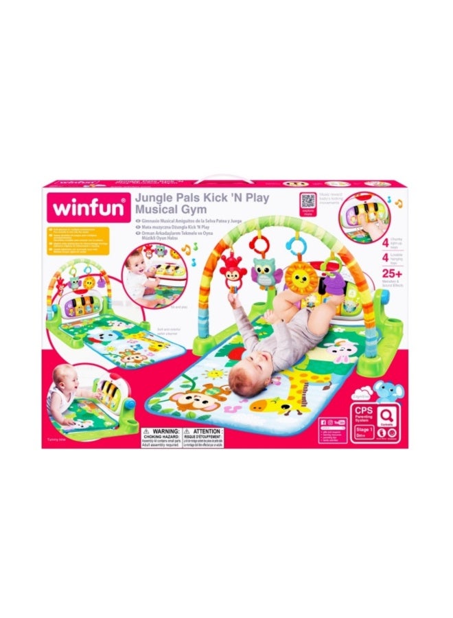 Winfun Jungle Pals Kick N Play Musical Gym Deluxe - Image 2