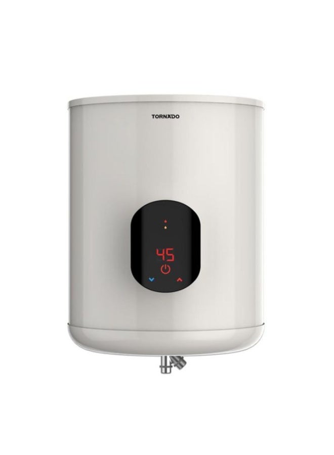 تورنيدو سخان مياه تورنيدو كهرباء 45 لتر ديجيتال أوف وايت EWH-S45CSE-F