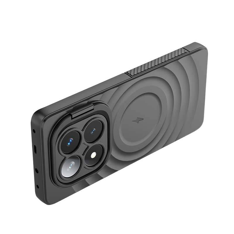 غطاء MagSafe، أسود، مغناطيس قوي، لـ Redmi Note 14 Pro مغناطيسي باللون الأسود للتنقل اليومي سهل التخزين للمكتب المنزلي - Image 5