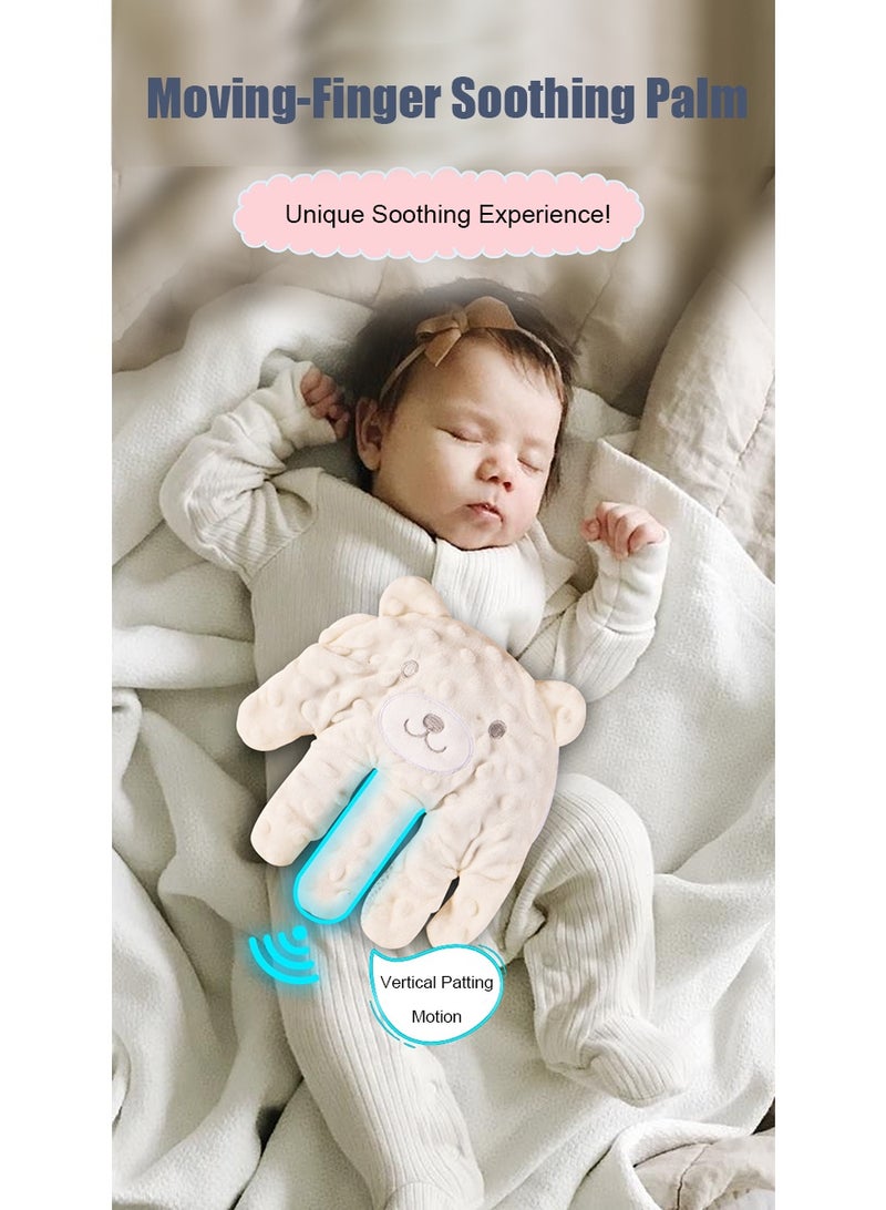 Baby Soothing Palm, Startle Prevention Hand Pillow, Baby Patting Toy, Electric Baby Hand Pillow, Baby Startle Prevention Hand Glove, Baby Sleeping Aid Palm, Baby Soothing Palm Hand - Beige Bear - Image 3