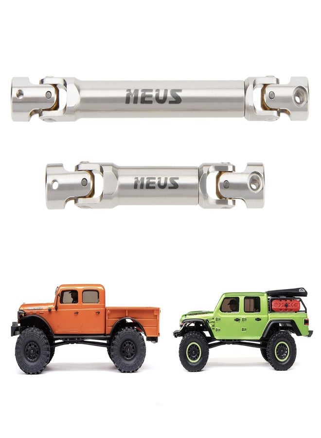 MEUS RACING SCX24 Driveshaft Center Drive Shaft for Axial 1/24 SCX24 Gladiator, Silver - Image 1