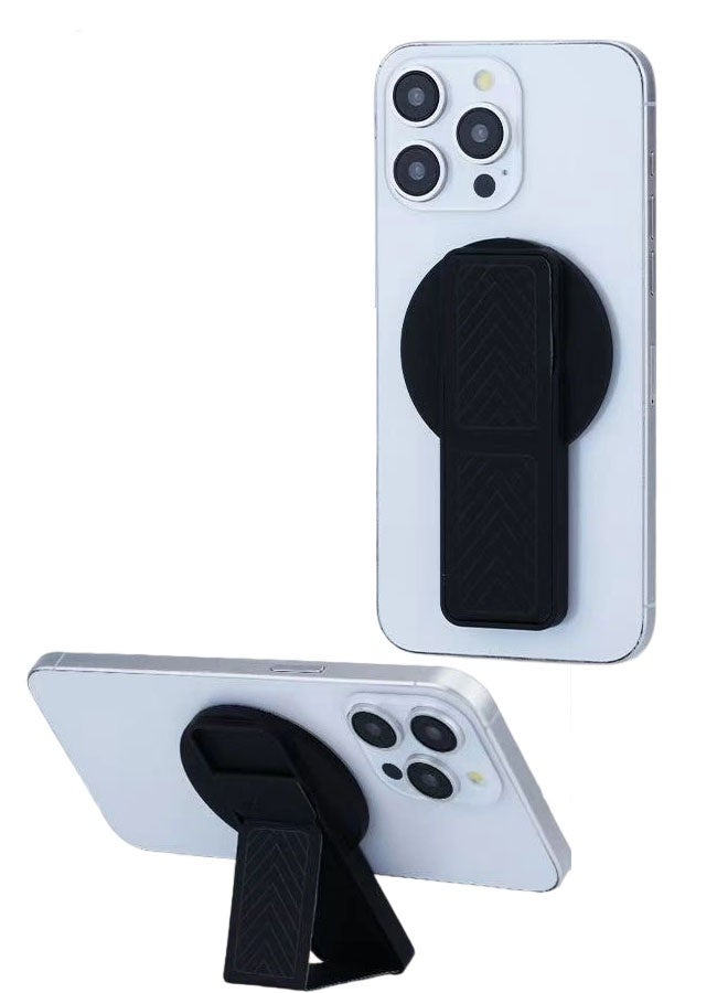 Magnetic Phone Ring Holder for MagSafe, Cell Phone Grip Stand Finger Ring Kickstand Two-Sided Magnet - Image 1