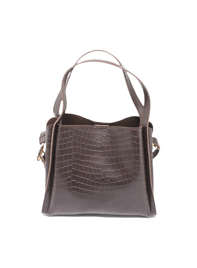 Glitter Women Hand Bag - Brown - Image 2