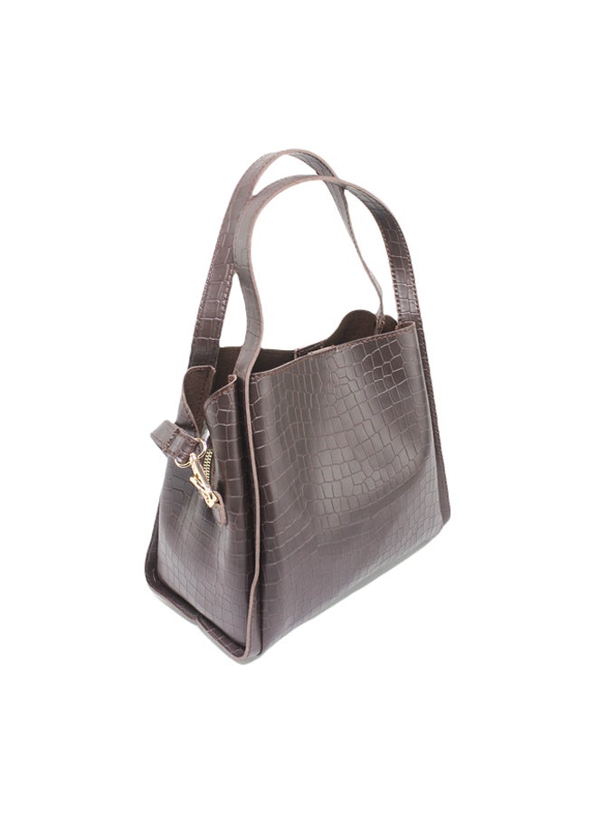 Glitter Women Hand Bag - Brown - Image 1