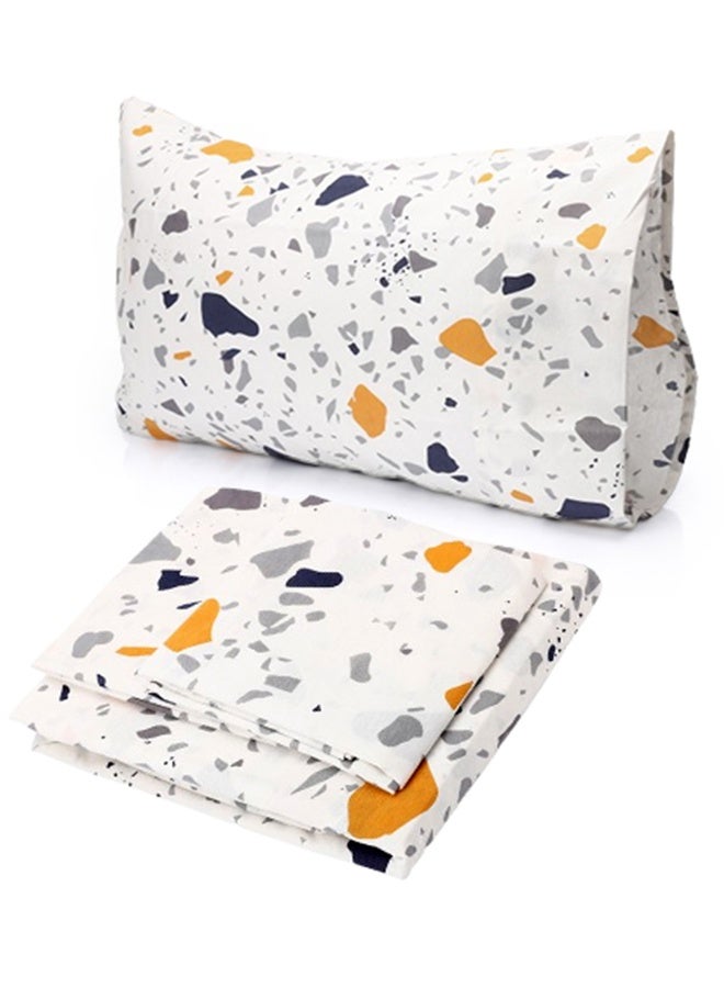 سنوز طقم ملاية سرير عاديه قطعتين، 180*235 سم+ كيس وسادة إضافي، تصميم روكس - Image 1