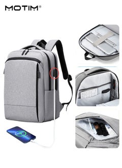 Motim Travel Laptop Backpack, Anti Theft Lightweight Padded Laptop Bag with USB Port, Waterproof Computer Bag with Multiple Spacious Compartments and Tablet Pocket, Fits 15.6 Inch Laptop, Tablets  - Image 1