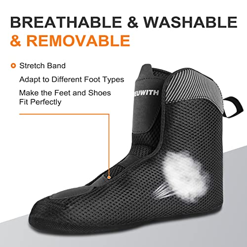 JEUWITH Inline Skates for Women Men, Outdoor Street Blades Roller Adult Male Female, Professional Fitness Roller Skates Blades for Unisex (Black) Men8.5-9/Women9.5-10/28cm - Image 4