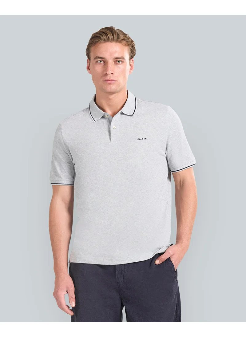 غانت Tipped Piqué Polo Shirt