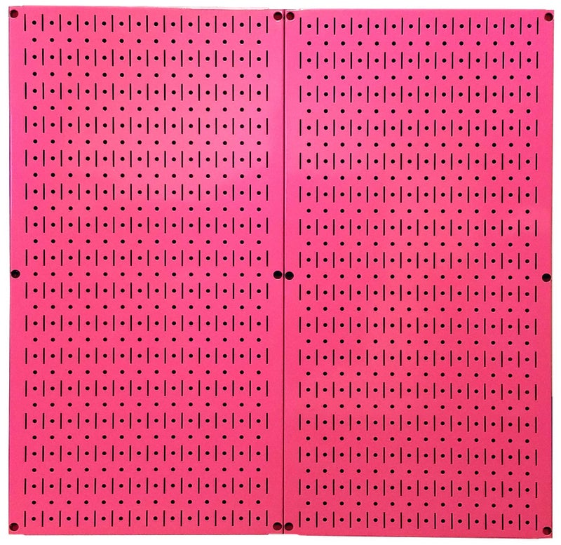 حزمة لوحات حائط معدنية من وول كنترول - لوحات بيغورد وردية اللون بطول 32 إنش وعرض 16 إنش