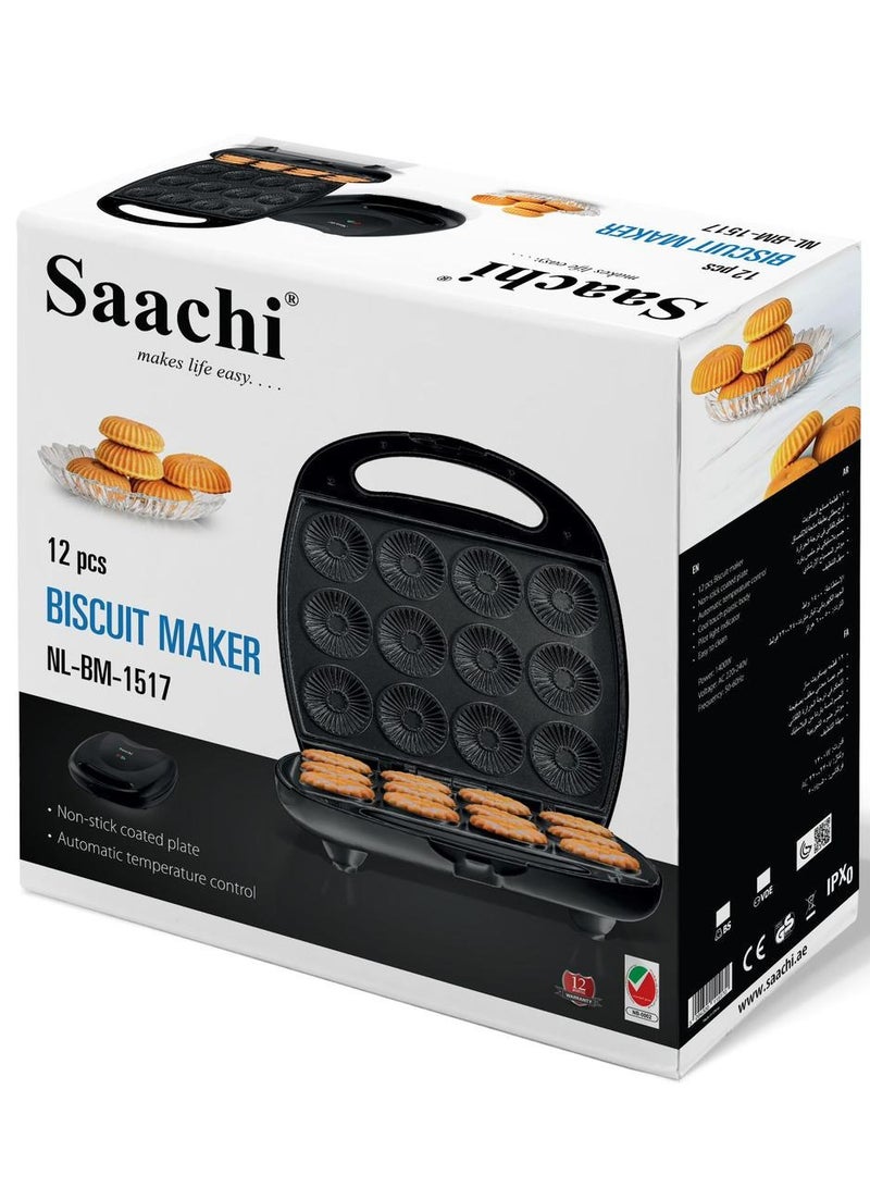Saaachi Saachi 12 Pcs Biscuit Cookie Maker NL-BM-1517-BK  - Image 1