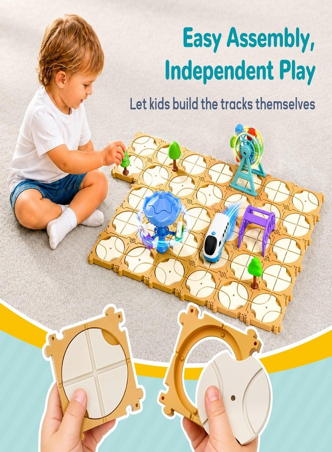 آي بلاي، آي ليرن ألعاب بناء مسار سباق أحجية مكونة من 125 قطعة من iPlay و iLearn للأطفال من سن 3-5 و 4-8 سنوات - Image 2