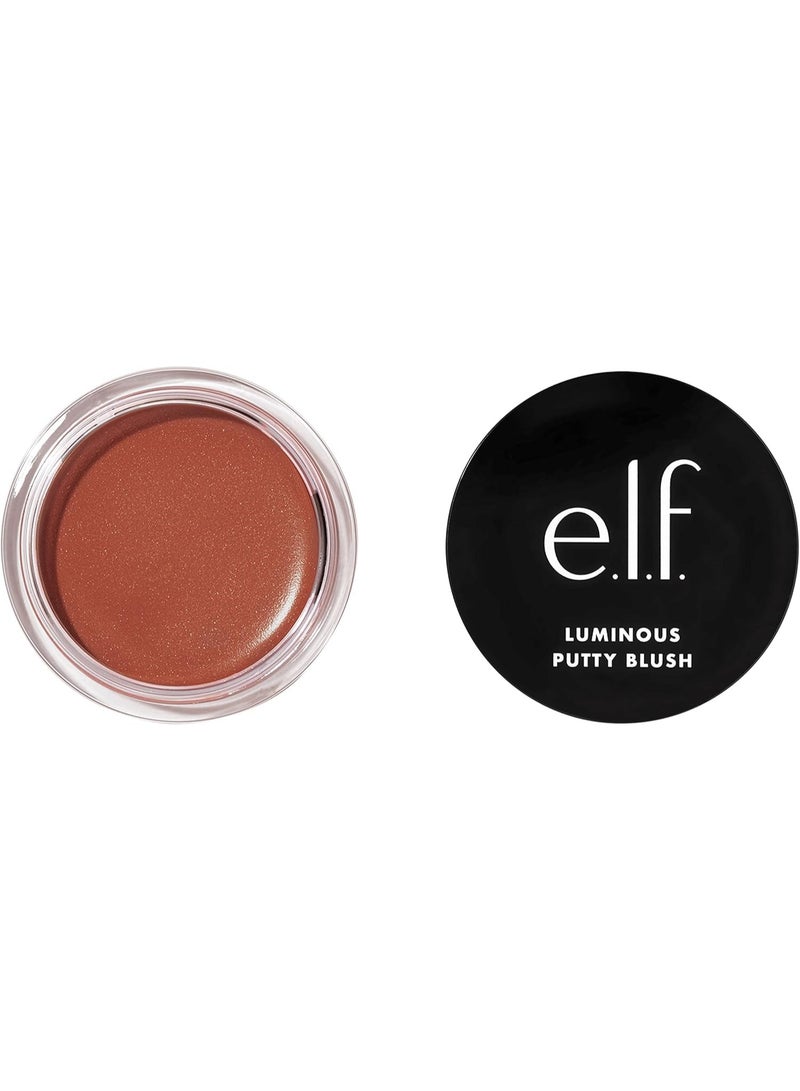 elf Luminous Putty Blush, Putty To Powder Blush With A Shimmer Finish, Lightweight, Buildable Formula, Maui - Image 1