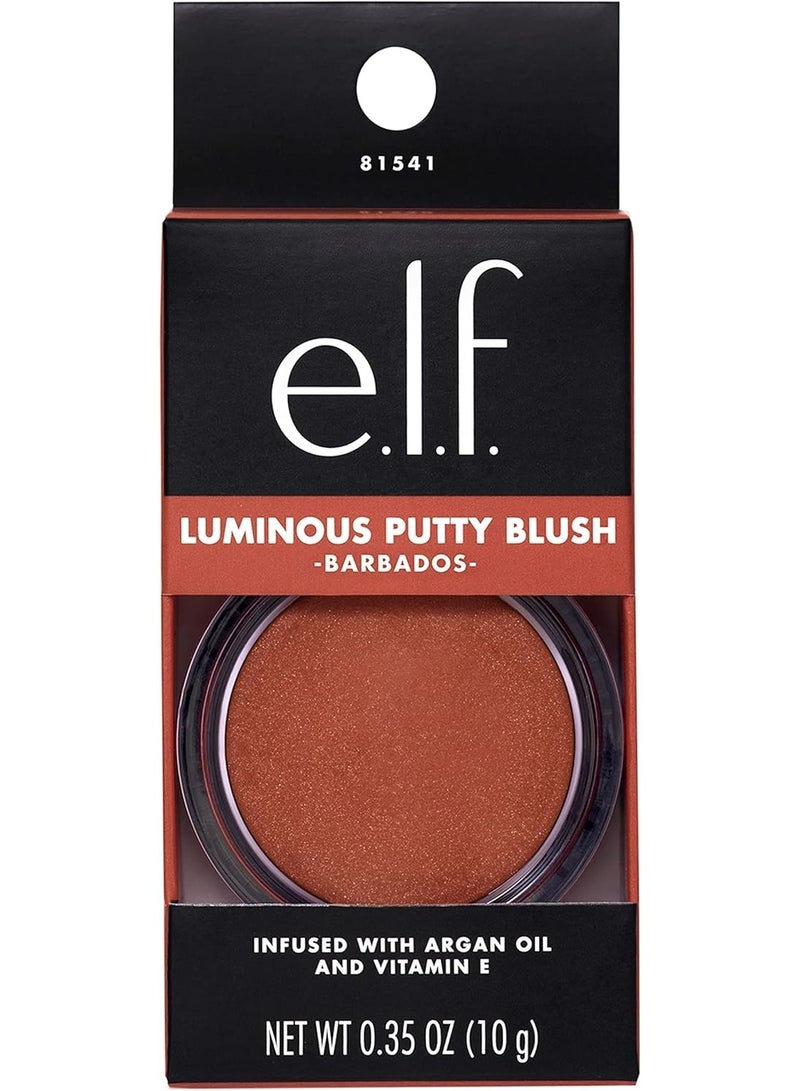 elf Luminous Putty Blush, Putty To Powder Blush With A Shimmer Finish, Lightweight, Buildable Formula, Maui - Image 3