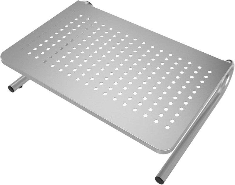 Suptek Monitor Stand Riser,Computer Monitor Laptop Stand Riser for Desk,Vented Metal Platform Monitor Stand,4 inches Height Underneath Storage for Office,School Supplies(MST004S) - Image 1