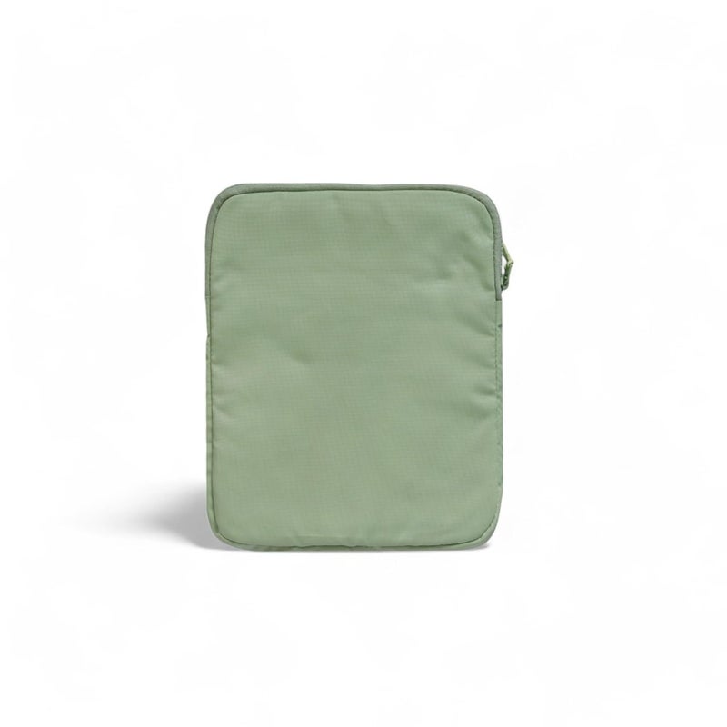 QIPS Tablet Sleeve Bag for up to 12-Inch Tablets – Water-Resistant PU-Coated Case with Front Pocket – Lightweight iPad & Tablet Cover for Work, School & Travel – Slim Protective Design (Green) - Image 3