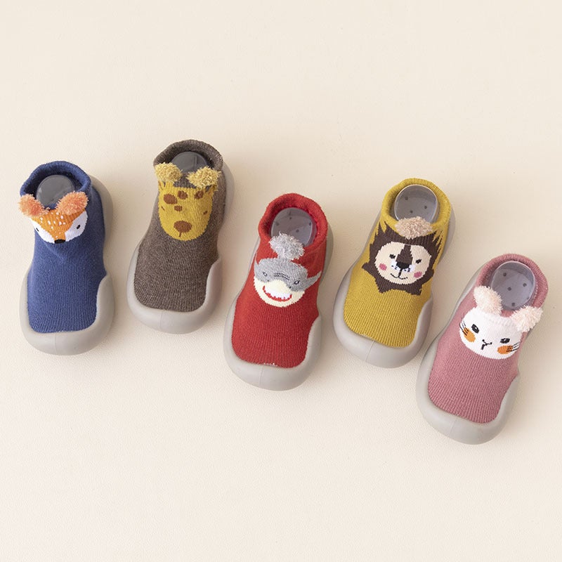 2026 Spring New Arrival Kids Socks Shoes - Cartoon Soft Sole Indoor Toddler Slip-Ons for Boys & Girls
