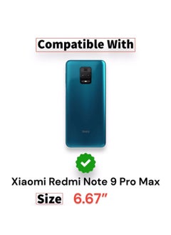 ماركة غير محددة جراب جلدي قلاب لهاتف شاومي ريدمي نوت 9S/9 Pro/9 Pro Max، مزود بفتحة للبطاقات، وحزام بإغلاق مغناطيسي، وغطاء داخلي من السيليكون ، وطبقة حماية فائقة لهاتف شاومي ريدمي نوت 9S/9 Pro/9 Pro Max (6.67 بوصة) (هافان)  - Image 5