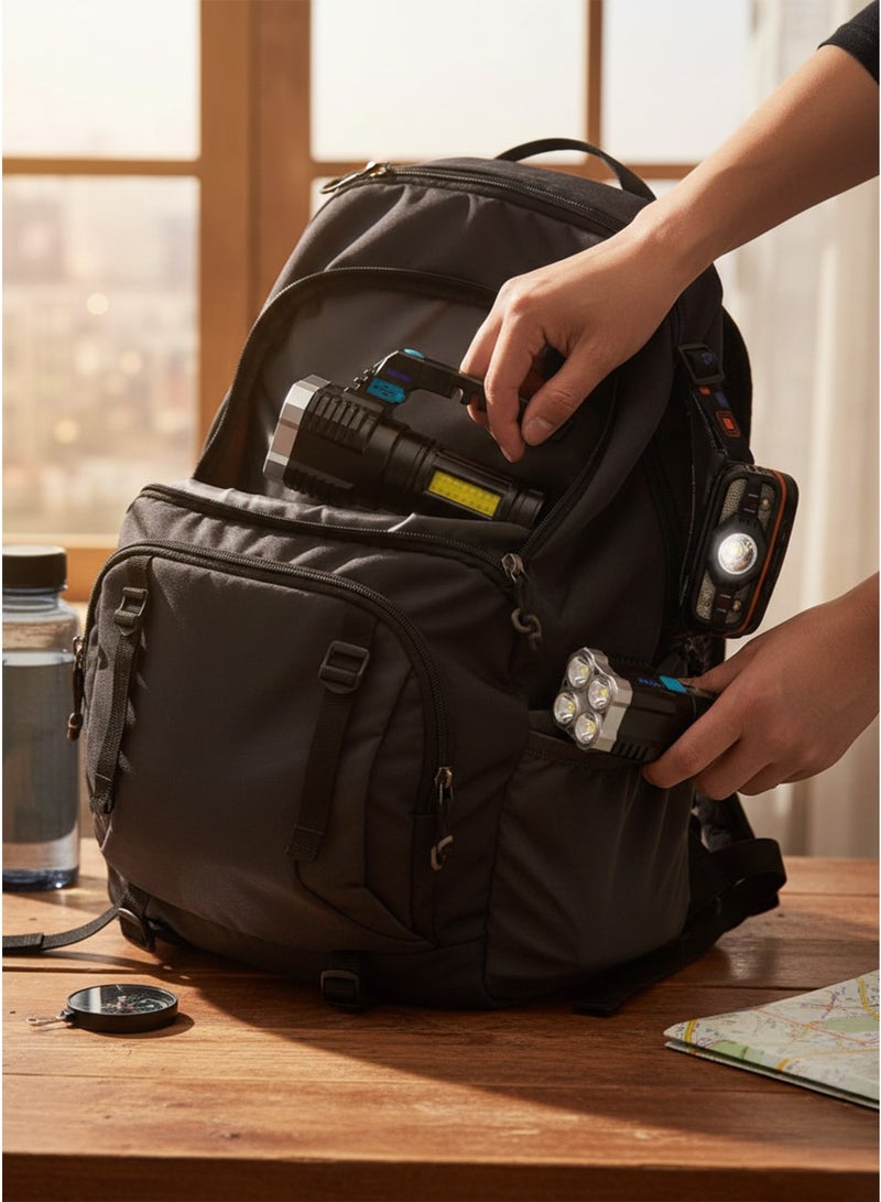 باندل إضاءة خارجي شامل: كشاف رأس وطواقي LED قابلة للشحن - Image 3